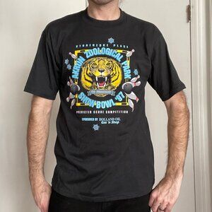 vtg Jerzees 1997 Akron Zoological Park Snow Bowl T Shirt Size XL Single Stitch